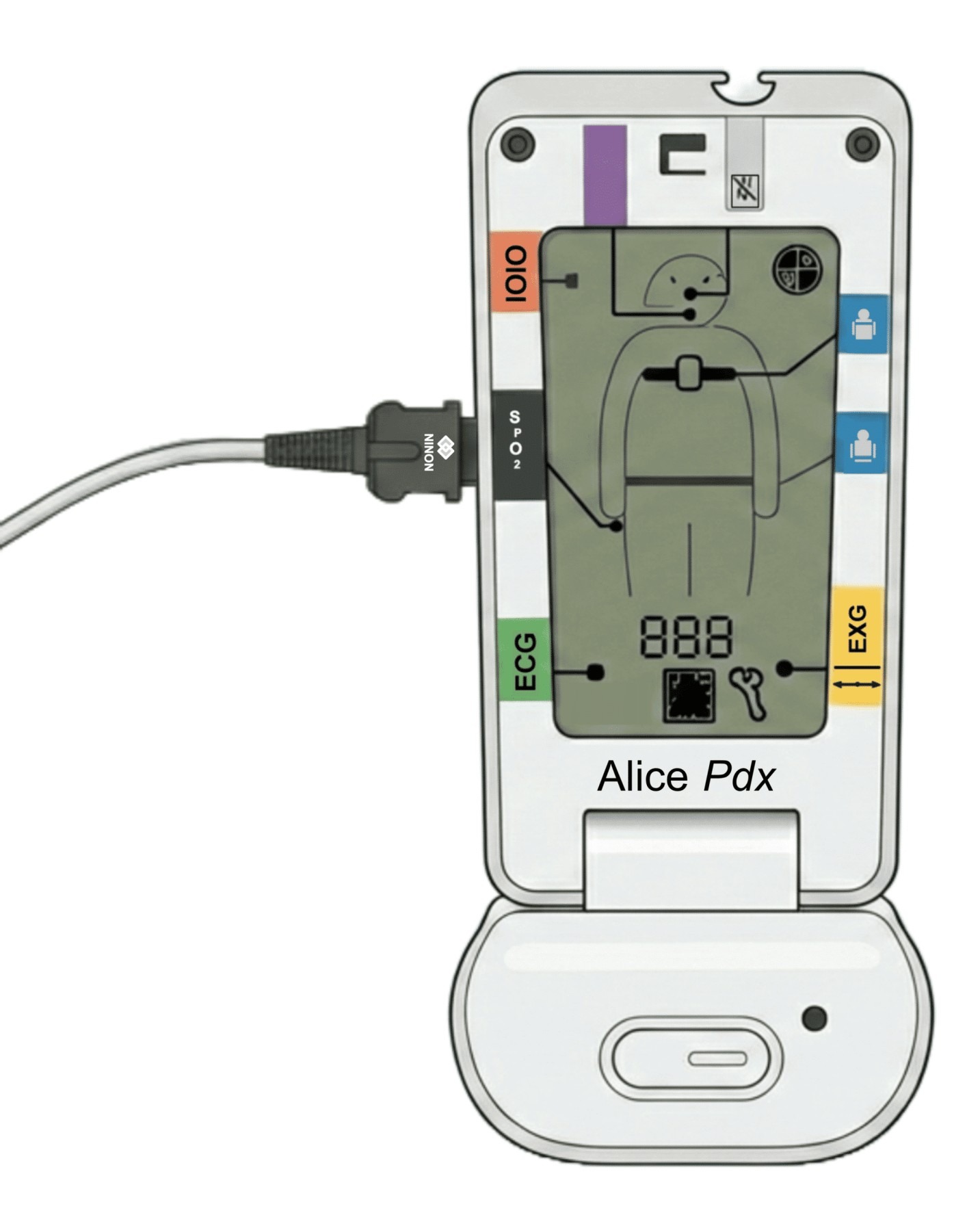 NONIN Reusable SPO2 Cable 3 Mtr For Alice PDX & Alice 6 - Image 2